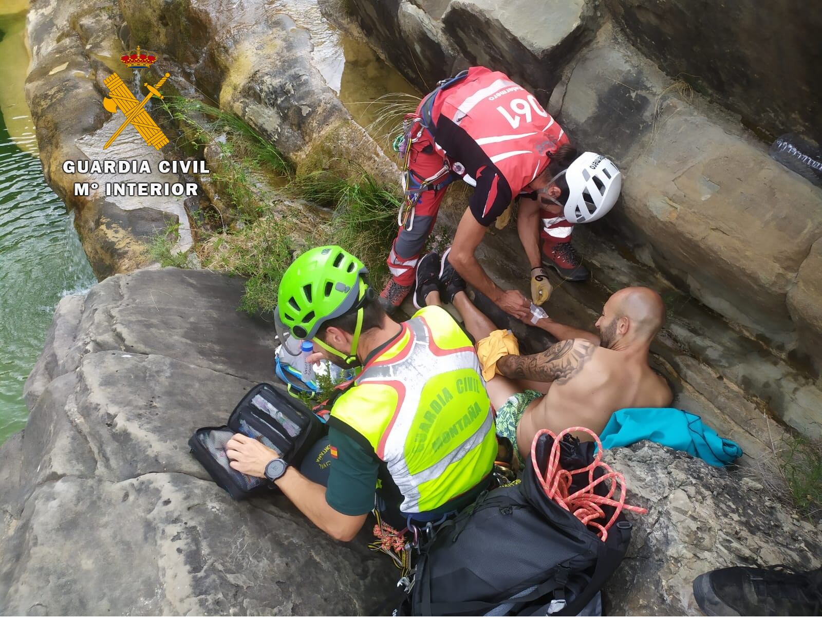 Rescate en el barranco de Triste