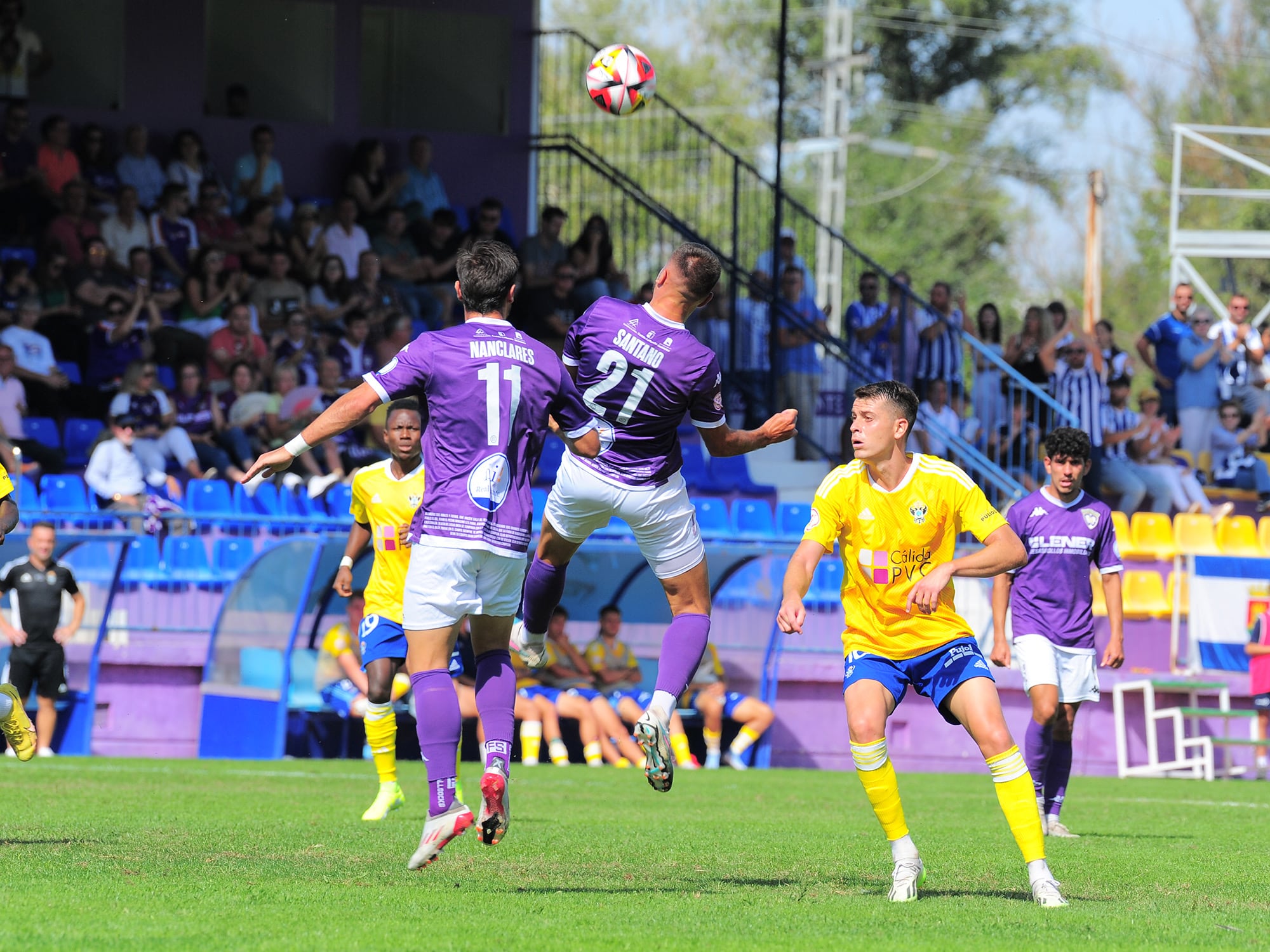 Imagen del partido entre Guadalajara y Talavera, este pasado domingo en el Pedro Escartín (0-2)