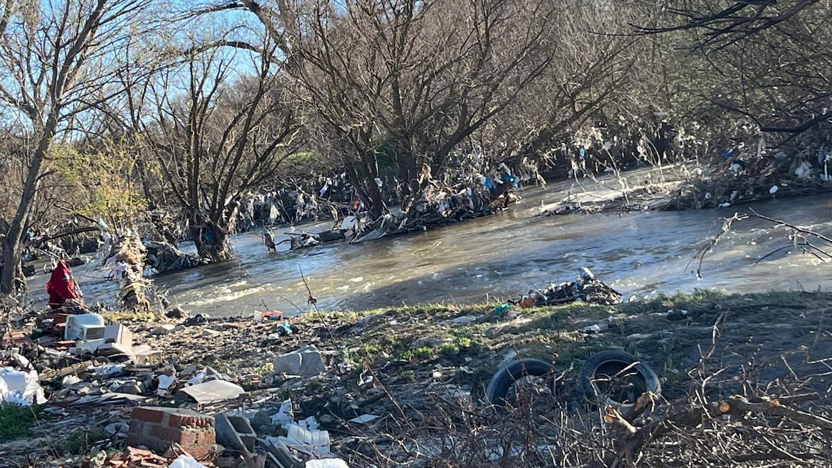 Vecinos y ecologistas piden la limpieza de la ribera del río Guadarrama en Móstoles y Arroyomolinos tras las subidas del caudal del último mes
