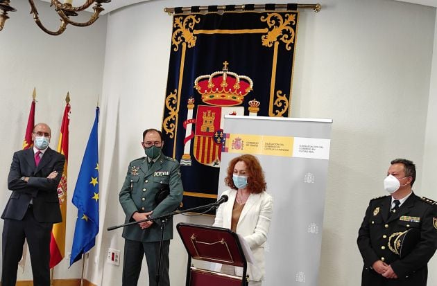 Comparecencia de la subdelegada del Gobierno y miembros de la Guardia Civil y Policía Nacional este jueves