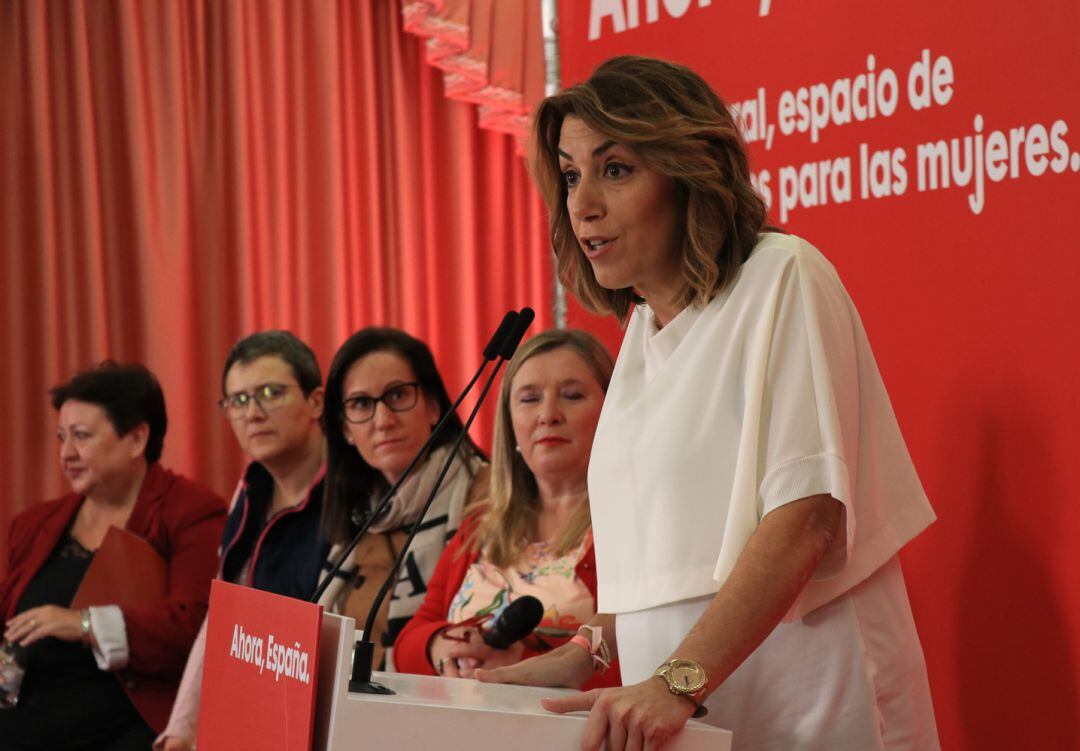 Susana Díaz, durante un acto este lunes en Martos