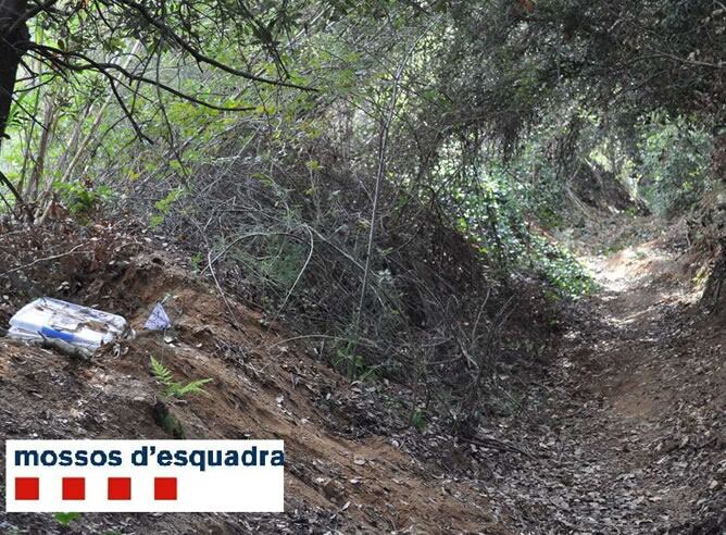 Escondían el botín, joyas y dinero, enterrándolo bajo tierra en un bosque del Maresme