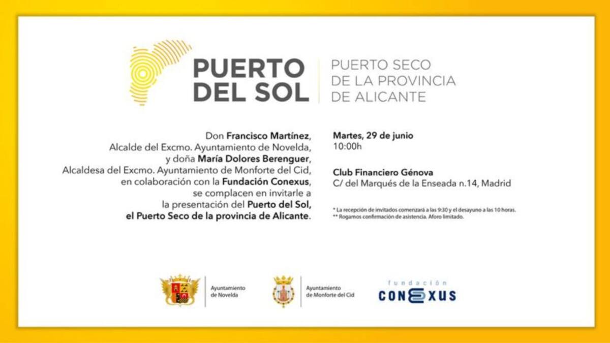 Puerto del Sol presenta en Madrid su candidatura para albergar la Plataforma Logística Intermodal
