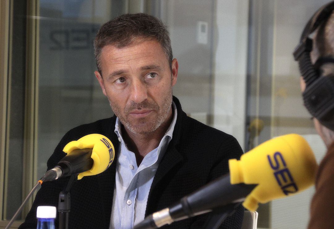 Óscar Cano en una entrevista en SER Deportivos Castellón (imagen de archivo)