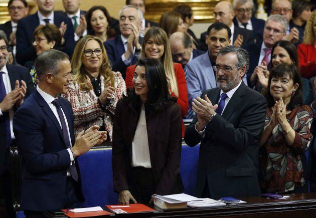 La recién elegida presidenta del Senado, la socialista Pilar Llop.