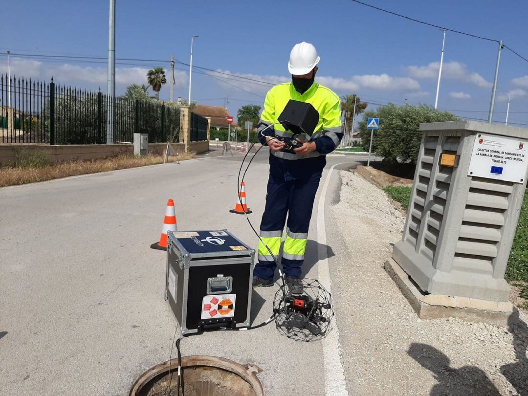 Drones para inspeccionar los 1.100 km de alcantarillados de Lorca.