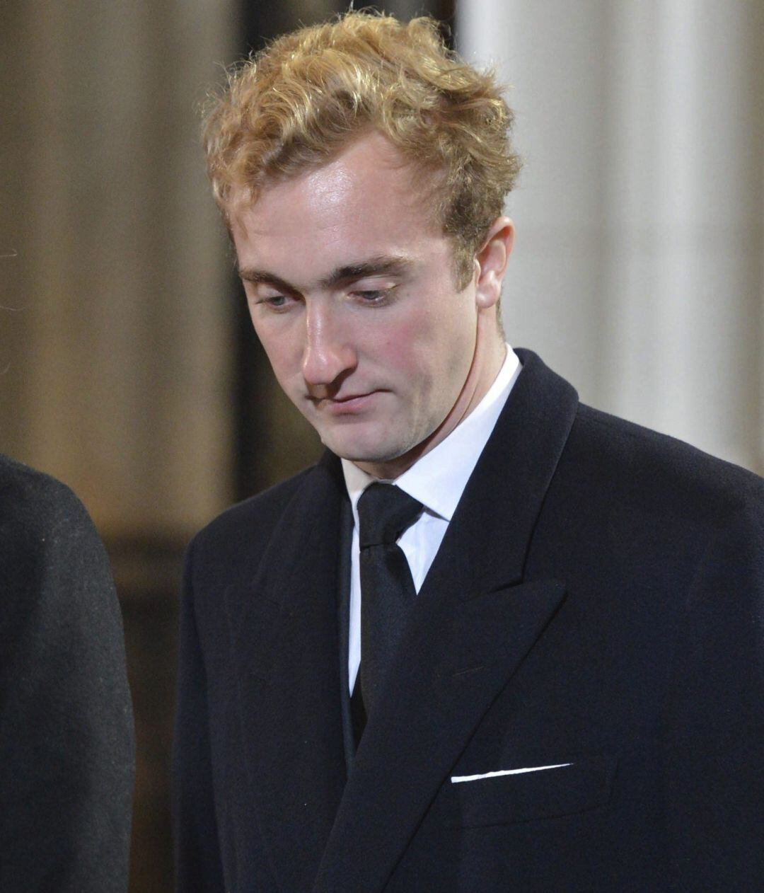 Fotografía de archivo del 12 de diciembre de 2014 del príncipe Joaquín de Bélgica en la iglesia de Nuestra Señora de Laeken en el funeral de la reina Fabiola de Bélgica. 