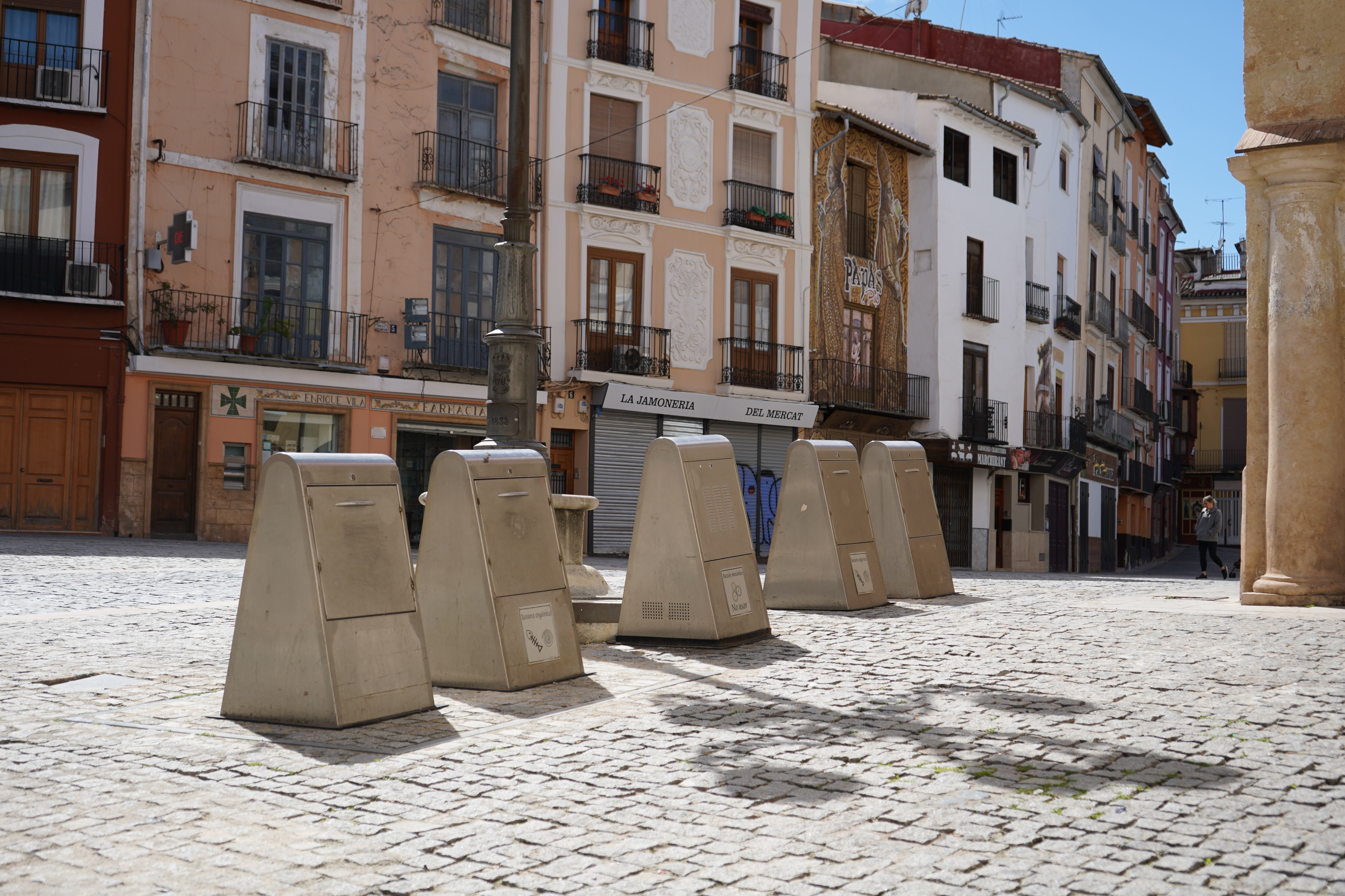 Contenedores subterráneos . Fuente: Radio Xàtiva Cadena SER