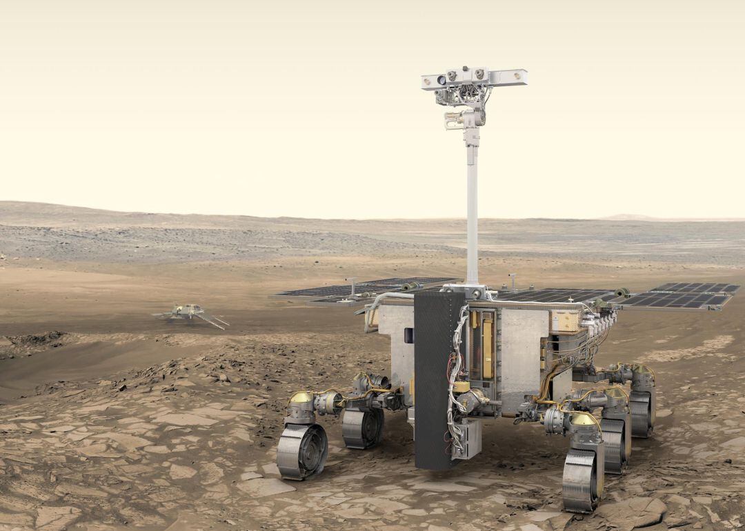 En marzo de 2021 (será lanzada unos meses antes) aterrizará en Marte esa sonda de la misión ExoMars de la ESA.