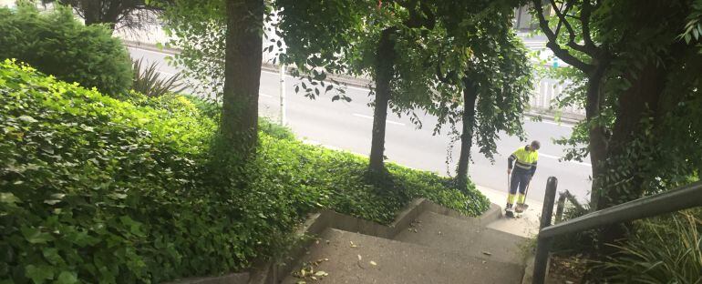 Operario de limpieza en A Coruña