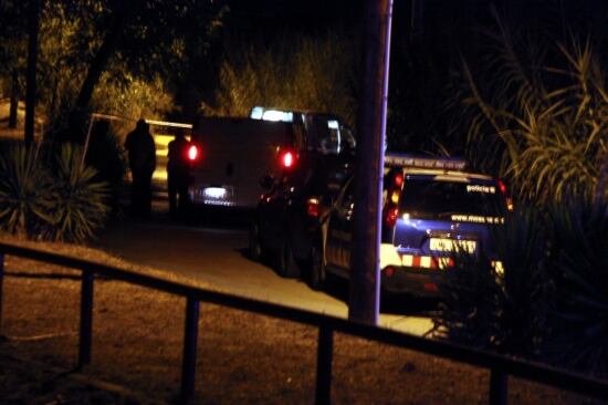 Els Mossos d'Esquadra, al lloc de l'assassinat