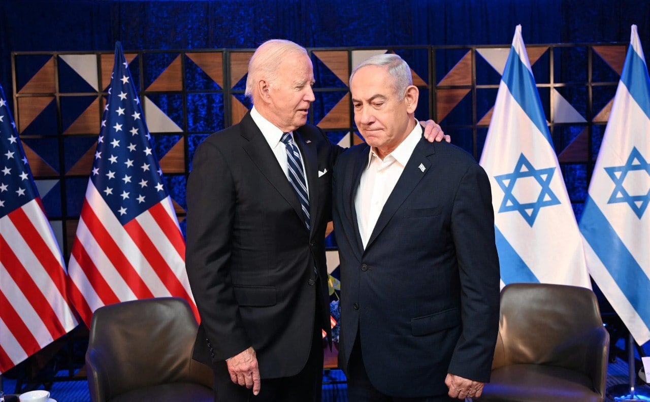 Joe Biden junto a Benjamín Netanyahu el pasado mes de octubre