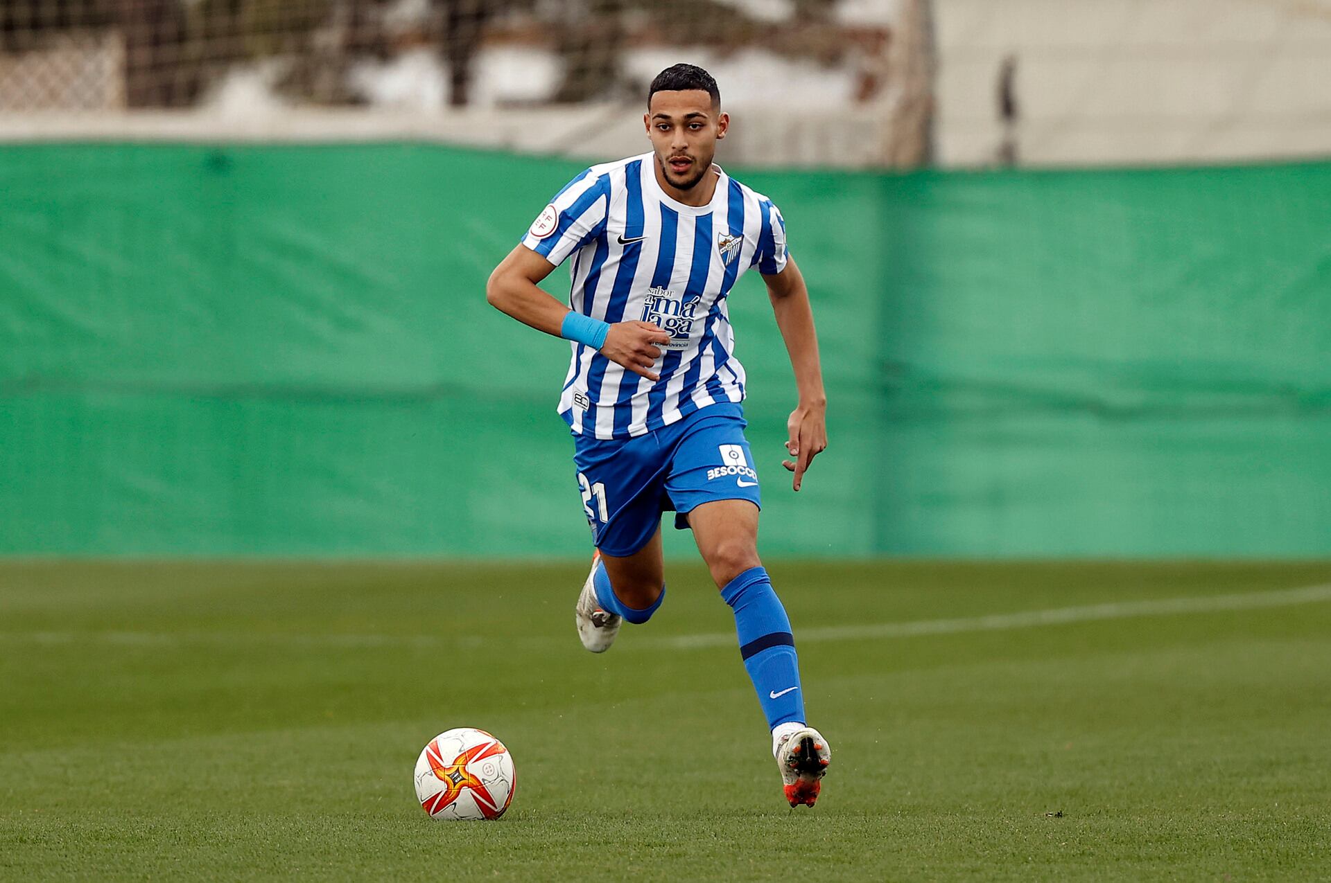 Bilal Ouacharaf, durante su etapa en el Málaga