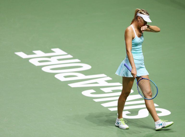 Maria Sharapova, en las Finales de la WTA 2015.