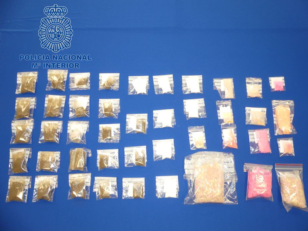 Imagen de la droga incautada