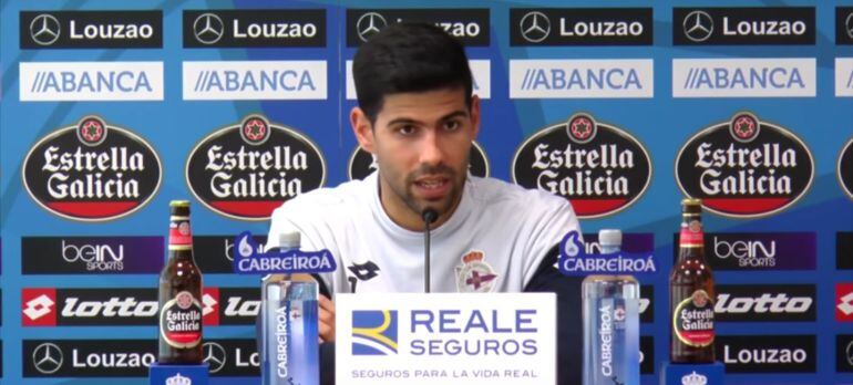 Juanfran, en rueda de prensa