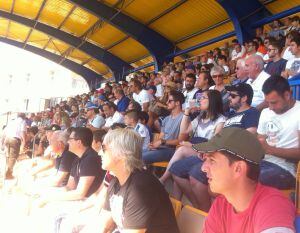 Gran ambiente en la Ciudad Deportiva del Villarreal.