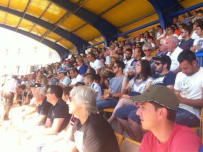 Gran ambiente en la Ciudad Deportiva del Villarreal.