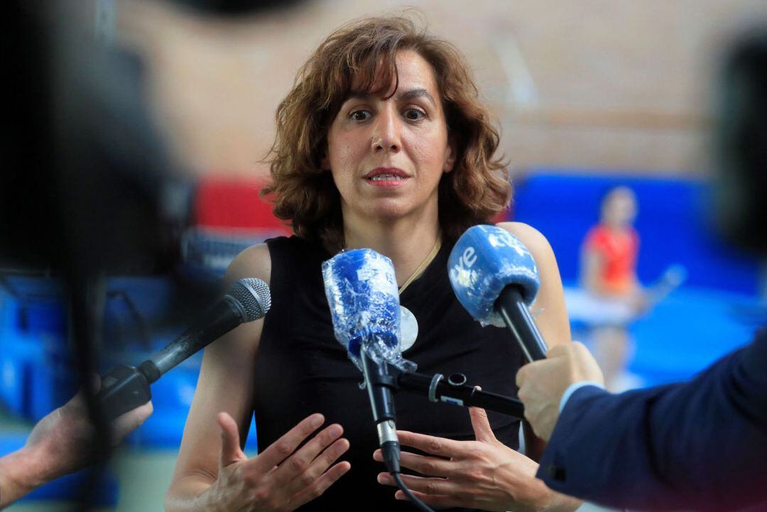 Irene Lozano durante una rueda de prensa