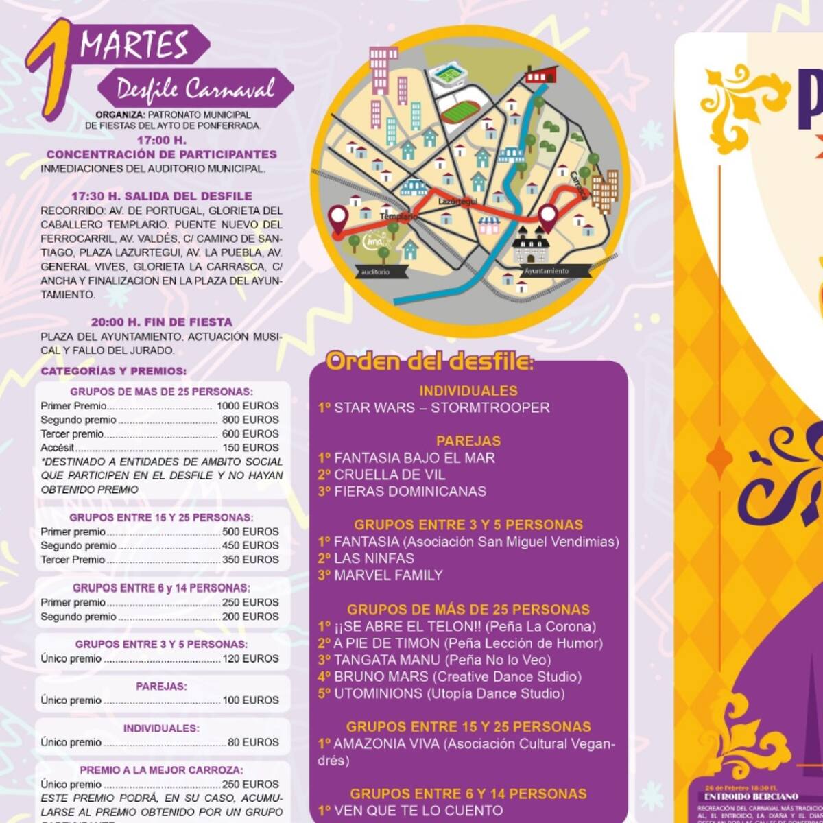 Ponferrada entregará más de siete mil euros en premios en el "Carnaval 2022"