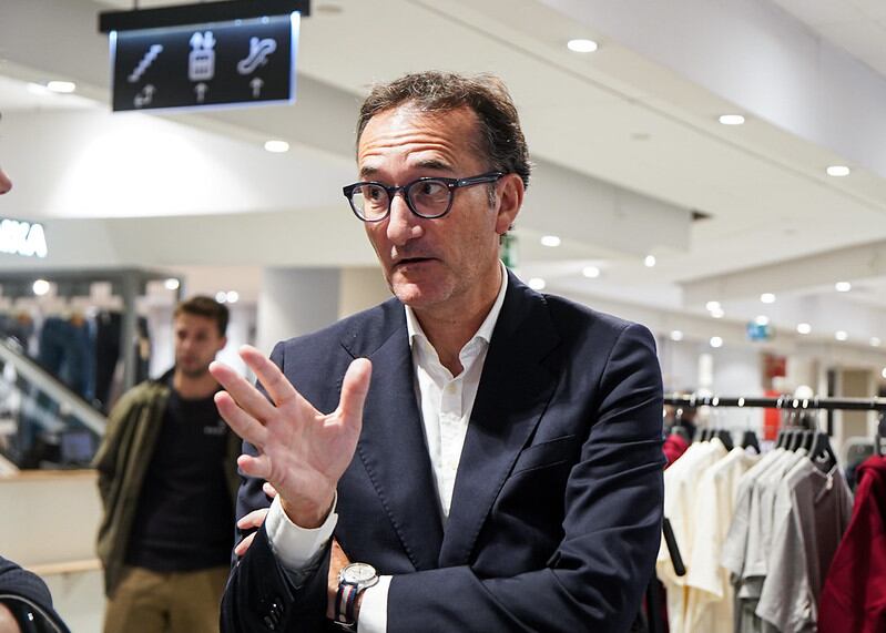 El president, Ferran Vilaseca, durant l’acte de presentació de l’acord amb Pyrénées