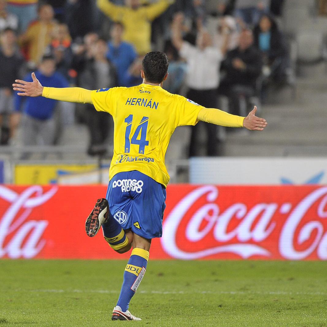 Hernán Santana en su etapa en la UD Las Palmas.