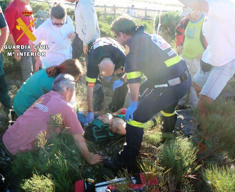 Parapentista accidentado en el II Campeonato de España de parapente biplaza en Piedrahíta