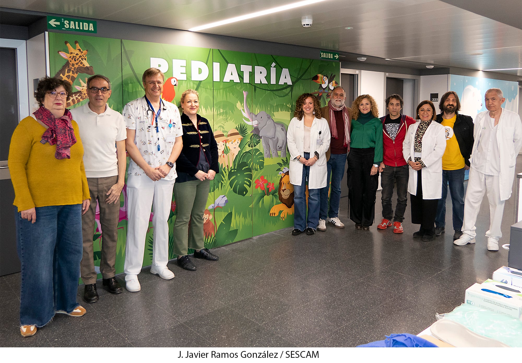 Nuevo mural en la planta de pediatría