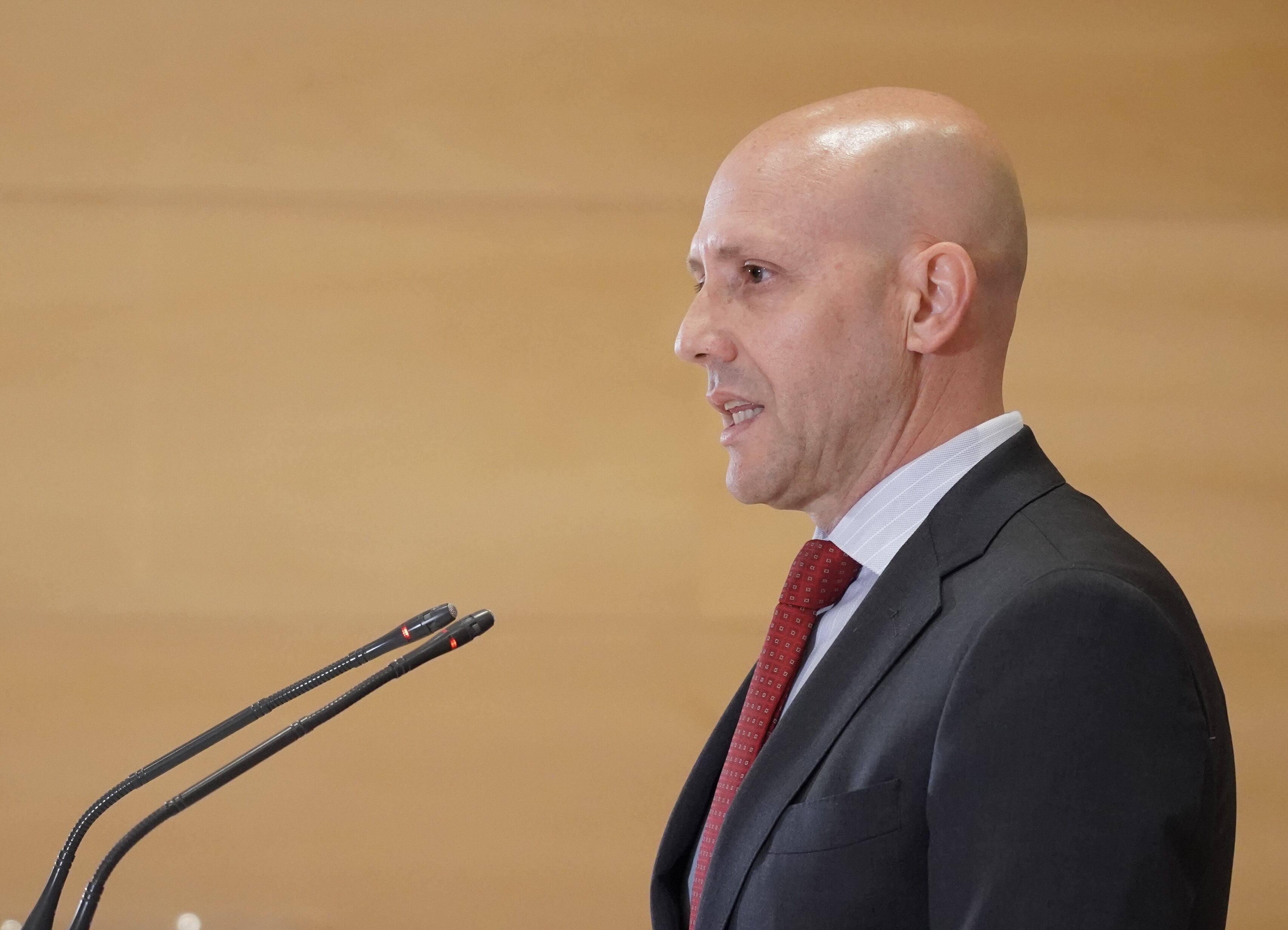 Rueda de prensa del portavoz de Vox en las Cortes