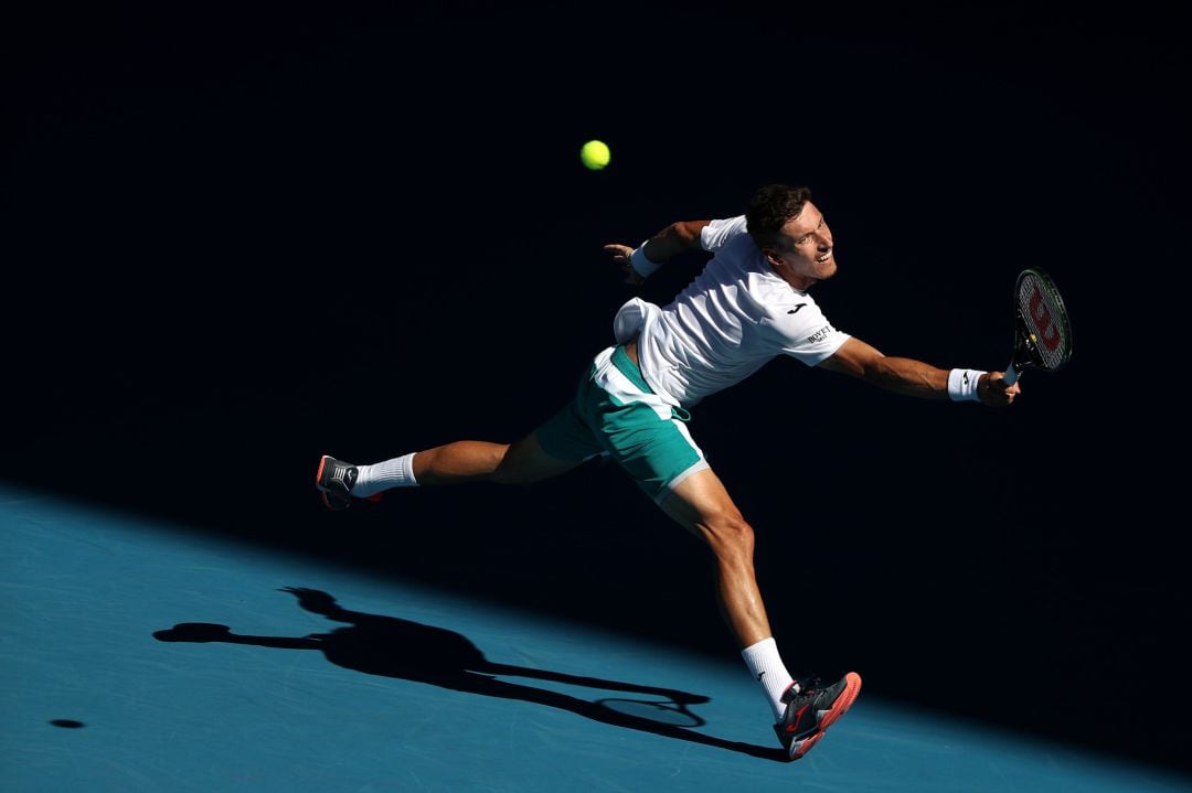 Pablo Carreno durante su partido contra Rafa Nadal.