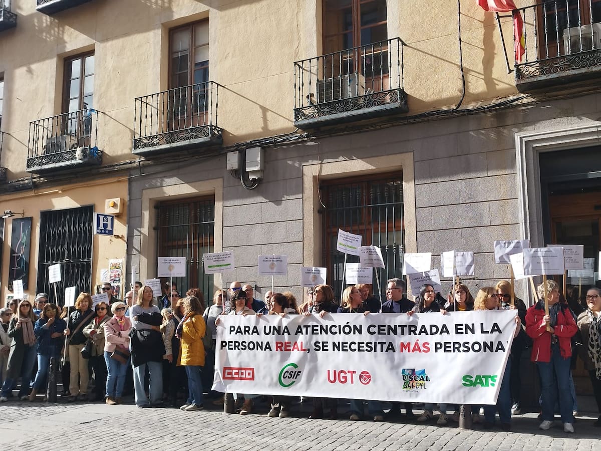Los trabajadores de las residencias públicas de Segovia anuncian nuevas movilizaciones para protestar por la falta de personal