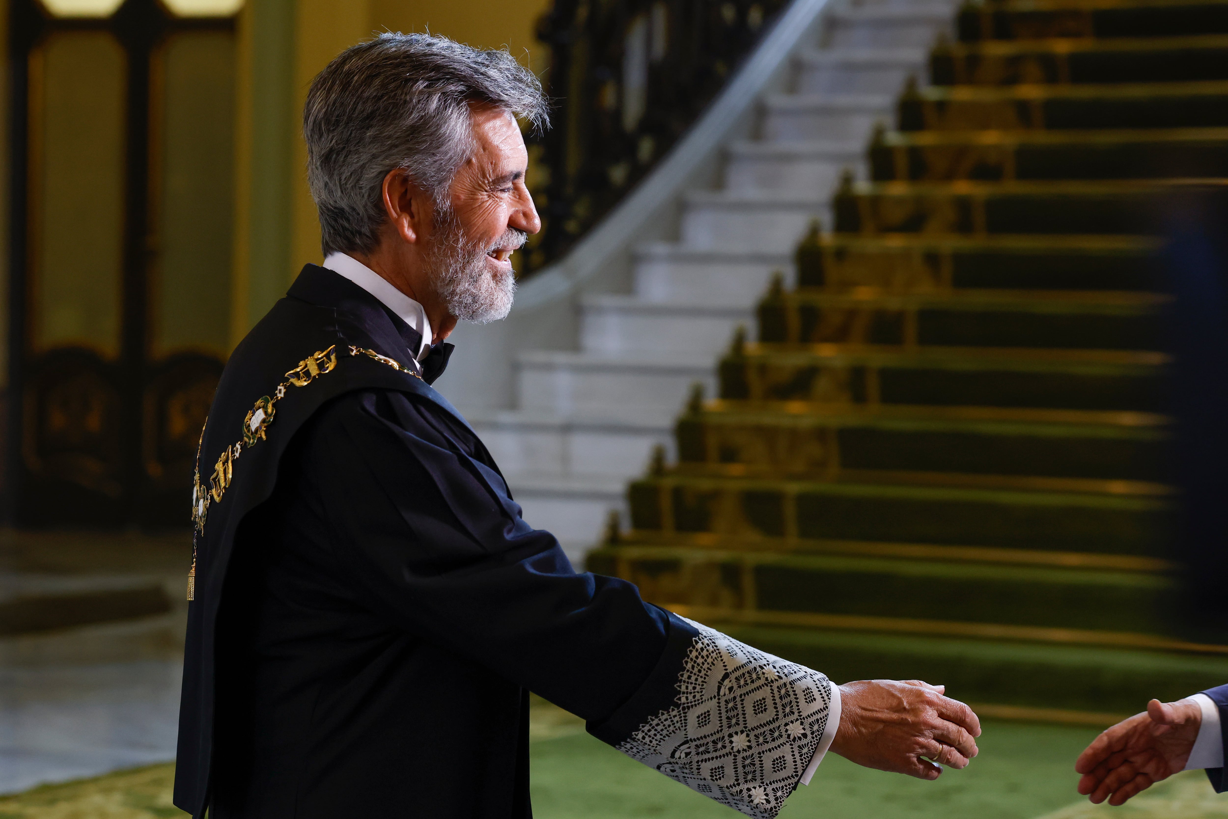 El presidente del Tribunal Supremo, Carlos Lesmes durante el acto de apertura del Año Judicial 2022/2023 este miércoles en la sede del Tribunal, en Madrid