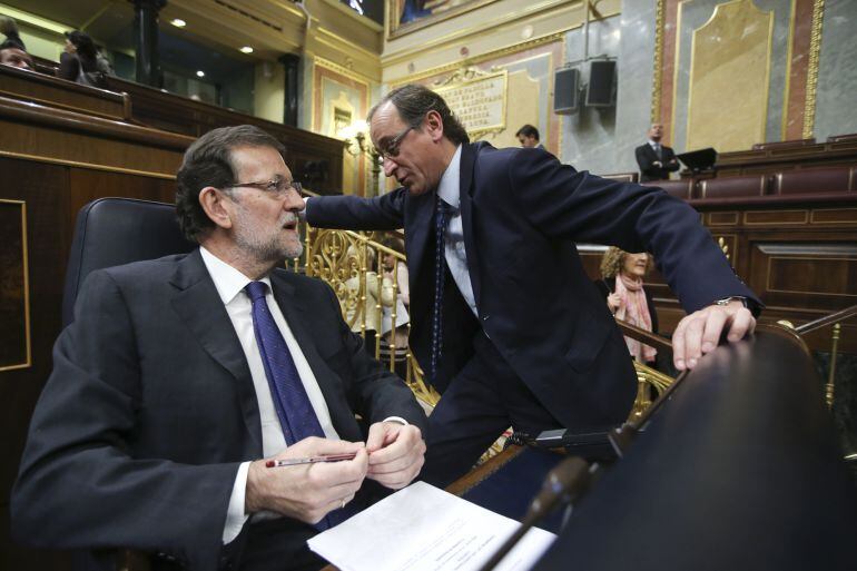 Congreso de los Diputados. Sesion de control al Gobierno. Mariano Rajoy y Alfonso Alonso. Foto: Uly Mart’n.