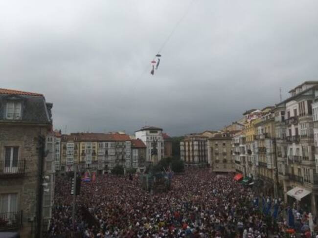 Bajada de Edurne y Celedón Txiki.