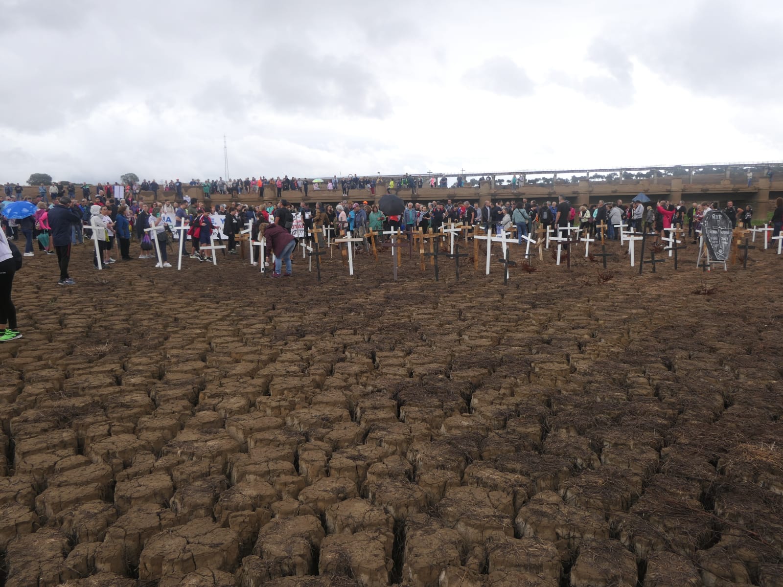 Protesta de la Plataforma &quot;Unidos por el Agua&quot; en Sierra Boyera, Córdoba