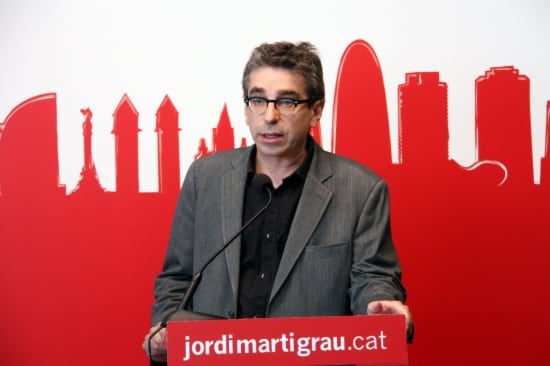 El president del grup municipal socialista a l'Ajuntament de Barcelona, Jordi Martí