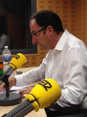 Alfonso Polanco en los estudios de Radio Palencia