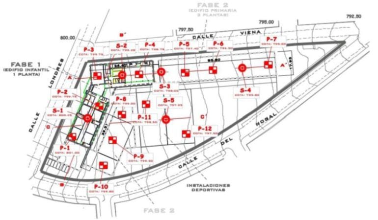 Uno de los planos del centro