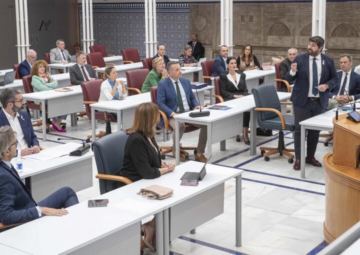 Fernando López Miras en la Asamblea Regional