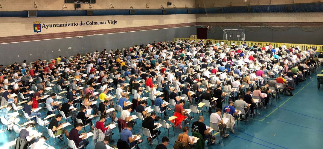 Examen de oposición en Colmenar