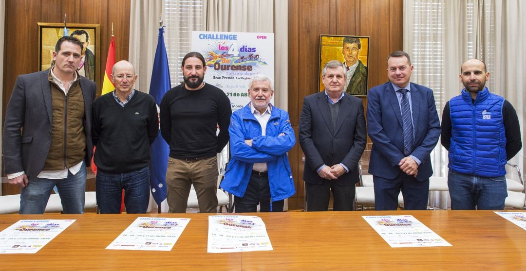 Presentación da proba Challenge os 4 dias de Ourense, gran premio La Región, do 18 ao 21 de abril, desde Baños de Molgas.