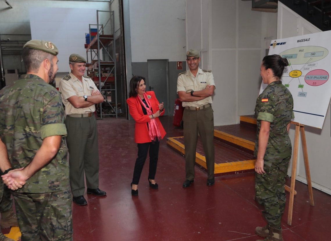 Visita de Margarita Robles al cuartel &#039;Capitán Arenas&#039; en Guadalajara