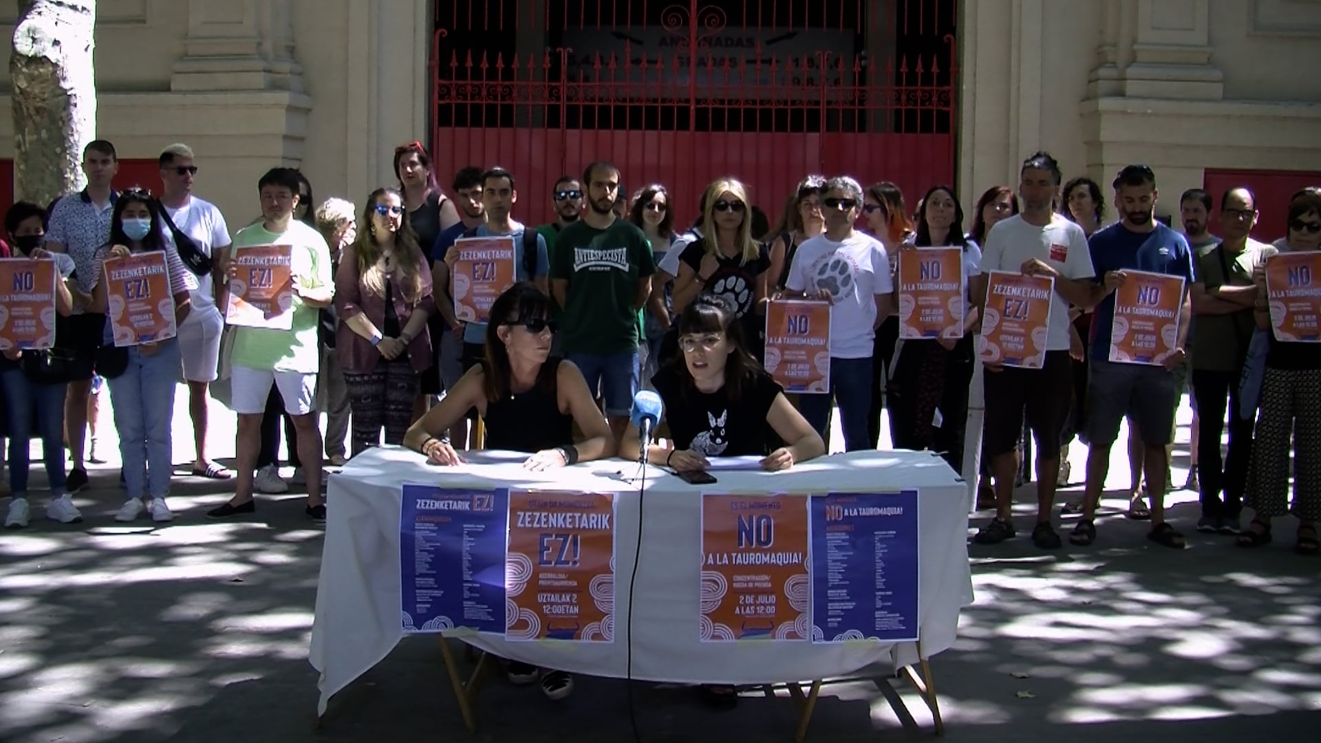 Zezenketarik Ez, la nueva plataforma antitaurina en Pamplona