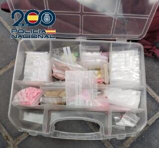 Material incautado por agentes de la Policía Nacional