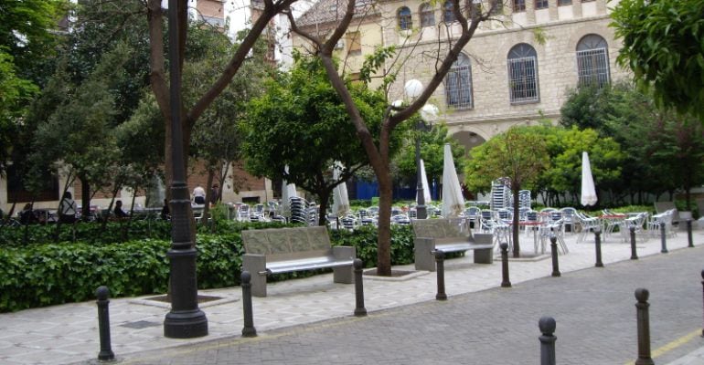 Plaza del Deán Mazas en la capital jienense.