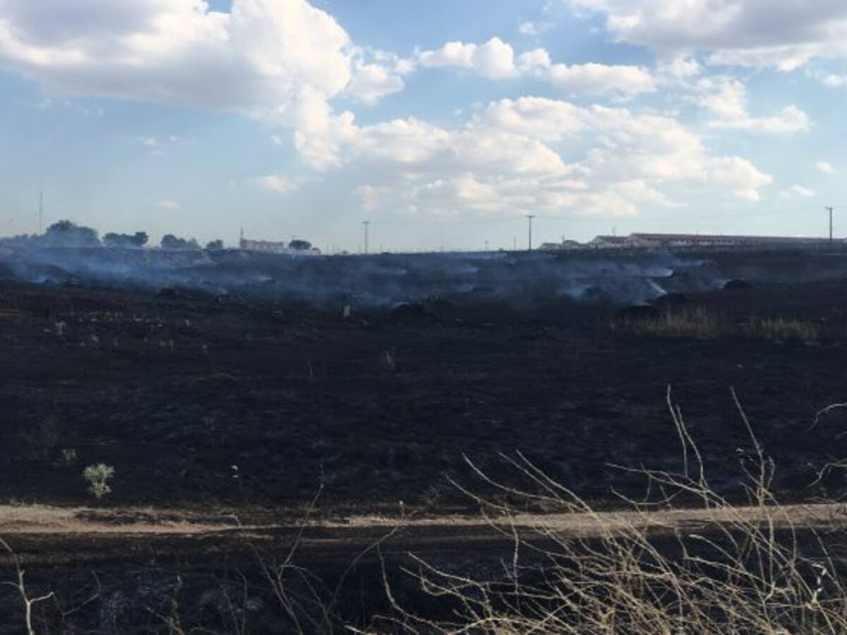 Controlado un incendio de pastos cerca de Salamanca