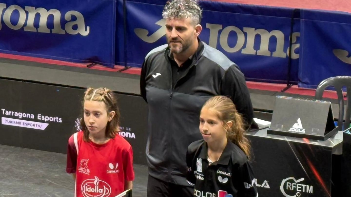 Belén Gil (I) antes de un enfrentamiento