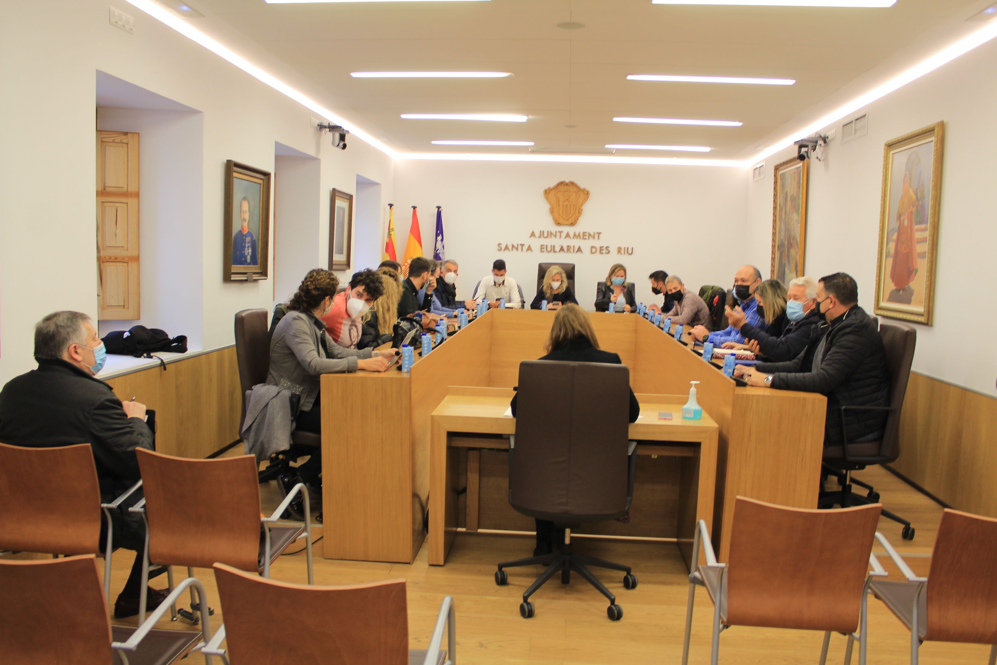 Imagen de archivo de un pleno en Santa Eulària (Ayuntamiento)