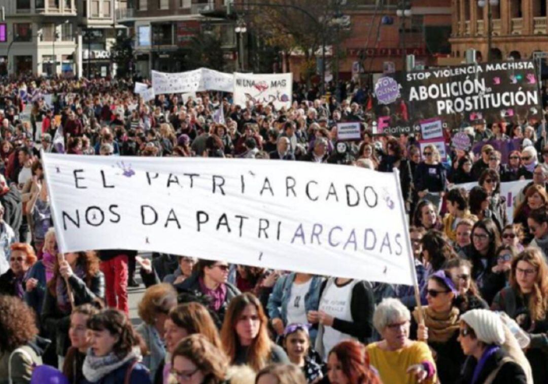 Manifestación contra la Violencia de Género en València