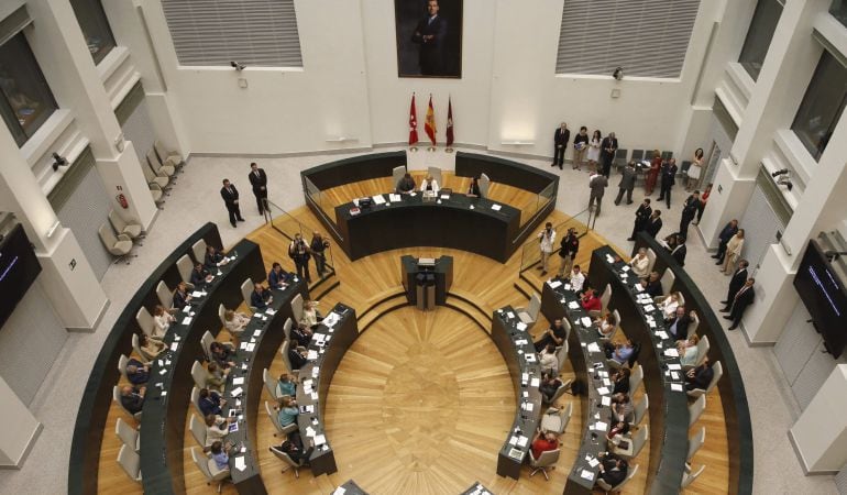 Vista general de la constitución hoy del Ayuntamiento de Madrid.